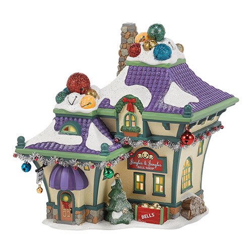 Department 56 North Pole Series “Jingle and Jangle’s Bells” Porcelain Lighted Building #4036545
