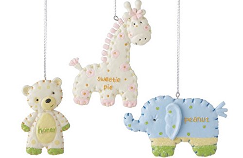 Baby Animals Assorted Ornaments (Set of 3)