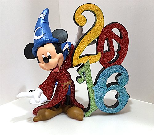 Disney Parks Sorcerer Mickey Mouse 2016 Numbers Christmas Holiday Ornament NEW