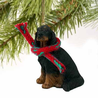 1 X Gordon Setter Miniature Dog Ornament
