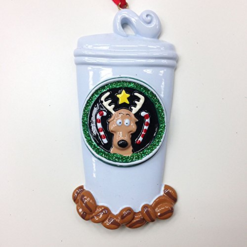 Coffee Lover Christmas Personalized Ornament