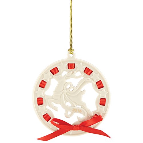 Lenox 2016 Christmas Wrappings Reindeer Ornament