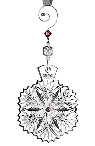 Waterford Snowflake Wishes Serenity Ornament 2016, Lavender Jewels