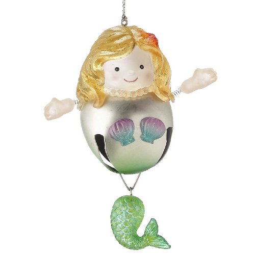 Mermaid Bell Christmas Ornament