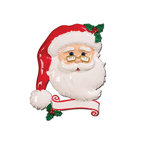 Jolly Santa Personalized Christmas Ornament