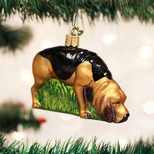Old World Christmas Bloodhound Glass Blown Ornament