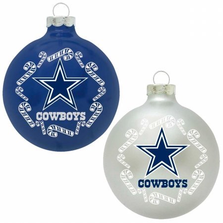 The Grill Topper 102-DALCOW NFL – Home and Away Glass Ornament Set, Dallas Cowboys