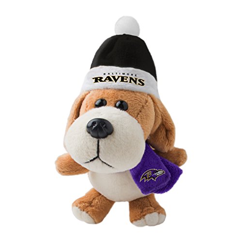 NFL Baltimore Ravens Plush Dog Ornament, 3″, Brown