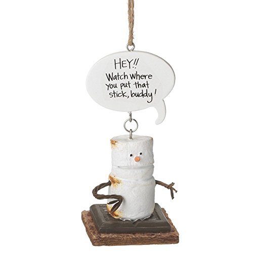 4″ S’mores “Hey!! Watch Where You Put That Stick, Buddy!” Humorous Christmas Ornament