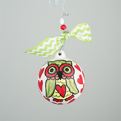 Glory Haus Owl Always Love You Ball Ornament, 4.5″
