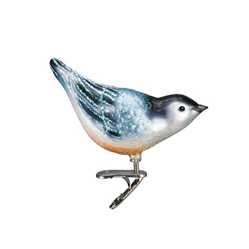 Old World Christmas Nuthatch Glass Blown Ornament