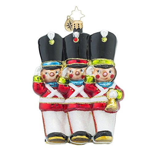Christopher Radko Merry Marchers Soldiers Glass Christmas Ornament – 5″H