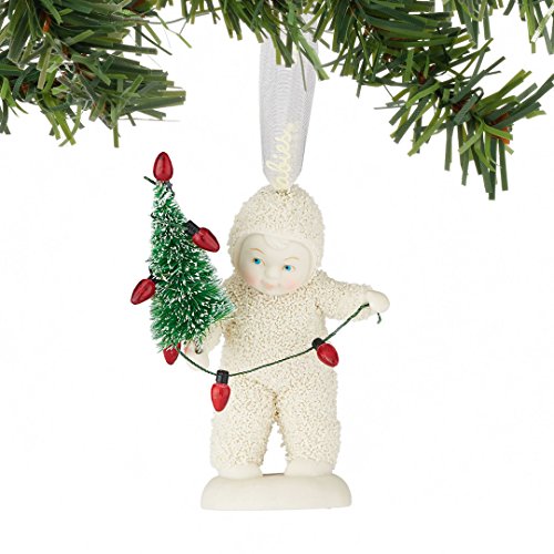 Snowbabies Lighting The Tree Baby Decorating Christmas Ornament 4051942 New