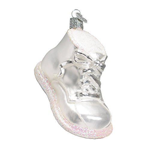 Old World Christmas Baby Shoe Glass Blown Ornament