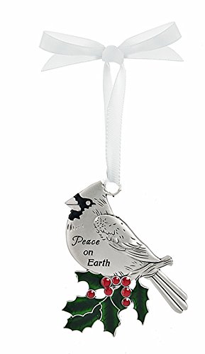 GANZ Cardinal Ornament – Peace On Earth – Ornament Christmas Sentimental Gift EX26578
