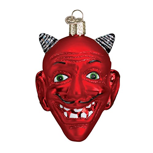 Old World Christmas Devil Head Glass Blown Ornament
