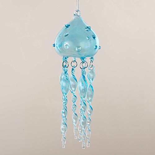 Glass Jellyfish Ornament C9617 Single Kurt Adler Nautical Sea Life