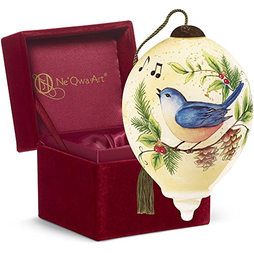 Ne’Qwa Art Christmas Gift, Susan Winget Four Calling Birds, Glass, 7161143