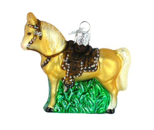 Old World Christmas Western Horse Glass Blown Ornament