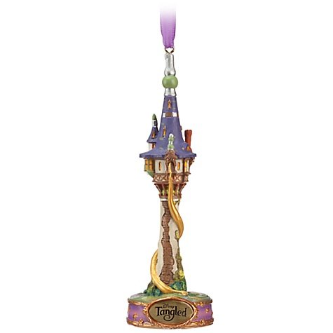 Disney Store Tangled Princess Rapunzel’s Tower Christmas Ornament Holiday Gift Figurine