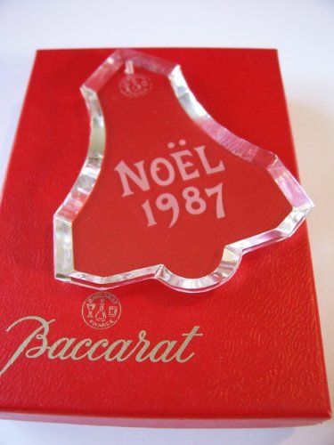 BACCARAT Crystal Noel 1987 Bell ORNAMENT by Baccarat