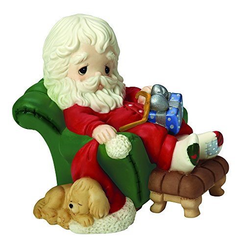 Precious Moments, Christmas Gifts, “And To All A Goodnight”, 8th in Annual Santa Series, Bisque Porcelain Figurine, #161030
