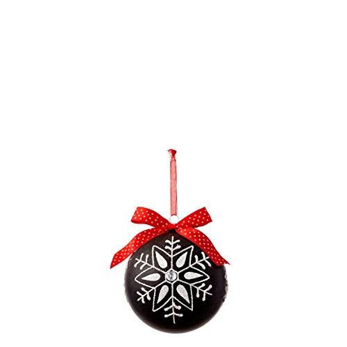 Sage & Co. XAO18912BK Chalkboard Snowflake Ornament (3 Pack)