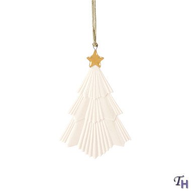 Lenox Pleated Tree Ornament