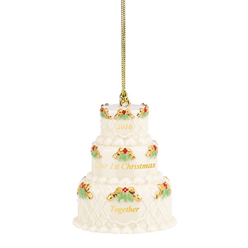 Lenox 2016 Our First Christmas Together Cake Ornament