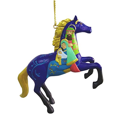 Enesco Trail of Painted Ponies O Holy Night Ornament, 3.2″