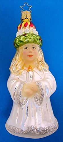 Inge-Glas Santa Lucia Christmas Glass Ornament Made in Germany