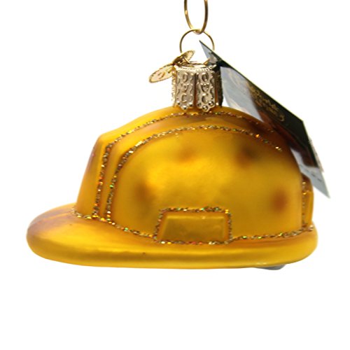 Old World Christmas Construction Helmet Glass Blown Ornament