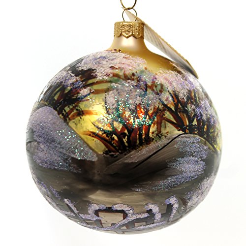 Christina’s World WISCONSIN WINTER Glass Ornament Ball Win670