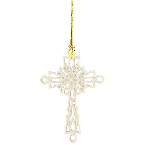 Lenox 2016 Snow Fantasies Cross Ornament