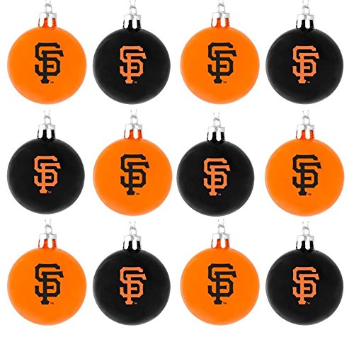 MLB Plastic Ball Ornament (Set of 12) MLB Team: San Francisco Giants