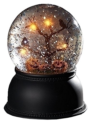 5.5″ Jack O Lantern Dome With LED Tree 100mm Battery Operated Without Batteries by Roman
