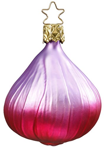 Red Onion Bulb, #1-098-10, from the 2016 Delicious Forever! Collection by Inge-Glas Manufaktur; Gift Box Included