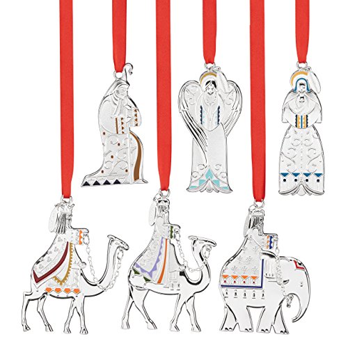 Reed & Barton Nativity Collection, Set of 6 Ornaments