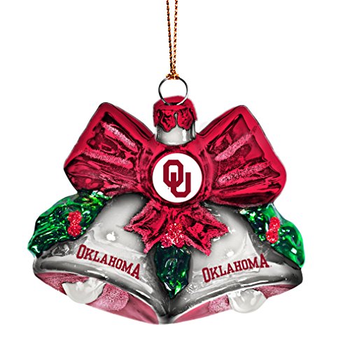 NCAA Oklahoma Sooners Glitter Bells Ornament