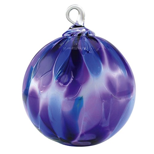 Glass Violet Globe Ornament