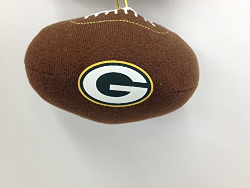NFL Green Bay Packers Plush Hanging Football Ornament – 4″ x 2.5″
