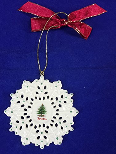 Spode Christmas Ornament, Snowflake