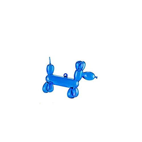 One Hundred 80 Degrees Balloon Dog Glass Hanging Ornament (Blue)