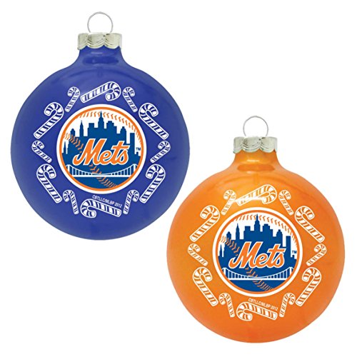 MLB New York Mets Home and Away Ornament Set