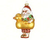 Cobane Studio LLC COBANEC302 Santa’s Ducky Ornament