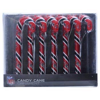 Tampa Bay Buccaneers Set of 6 Candy Cane Ornaments
