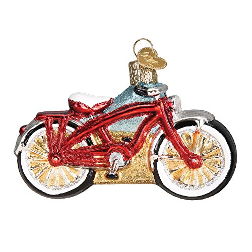 Old World Christmas Cruiser Bike Glass Blown Ornament
