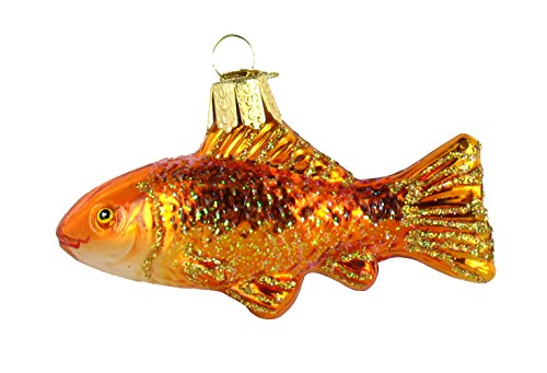 Old World Christmas Goldfish Glass Blown Ornament
