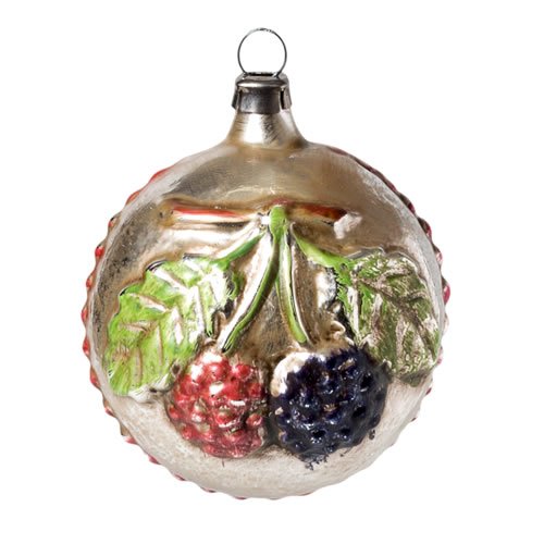 Vintage mouthblown Christmas Glass ball “Blackberries and Boom” by MAROLIN® Germany