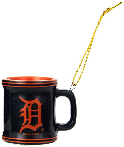 MLB Detroit Tigers Mini Mug Ornament, 2.25″, Blue